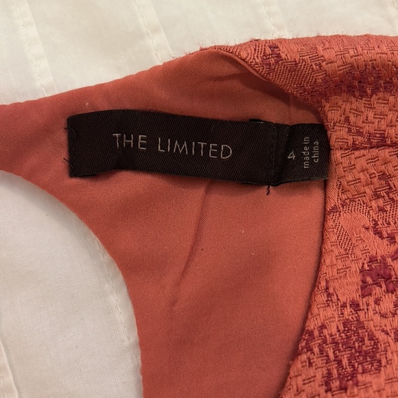 The Limited brocade Persimmon party dress , women’s 4 - Picture 8 of 10